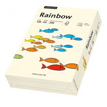 Färgat papper Rainbow A4 120 g creme 250/fp