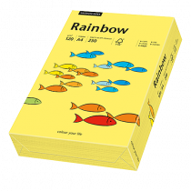 Färgat papper Rainbow A4 120 g gul 250/fp