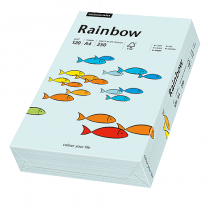 Färgat papper Rainbow A4 120 g ljusblå 250/fp