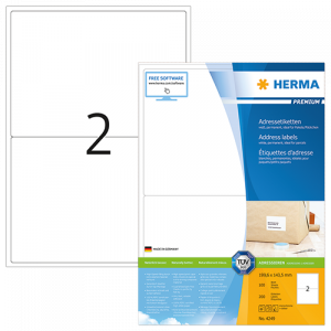 Etiketter Herma Premium 199,6x143,5 mm 200/fp