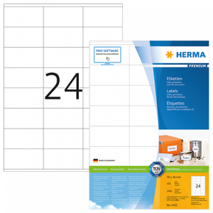 Etiketter Herma Premium 70x36 mm 2400/fp